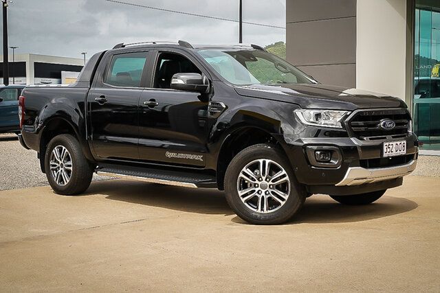 Used Ford Ranger PX MkIII 2021.75MY Wildtrak Townsville, 2021 Ford Ranger PX MkIII 2021.75MY Wildtrak Black 10 Speed Sports Automatic Double Cab Pick Up