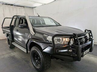 2018 Toyota Hilux GUN126R SR Extra Cab Grey 6 Speed Sports Automatic Cab Chassis.