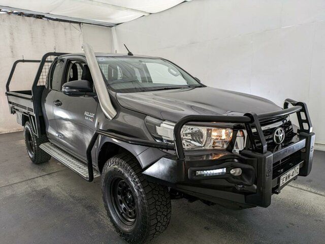Used Toyota Hilux GUN126R SR Extra Cab Maryville, 2018 Toyota Hilux GUN126R SR Extra Cab Grey 6 Speed Sports Automatic Cab Chassis