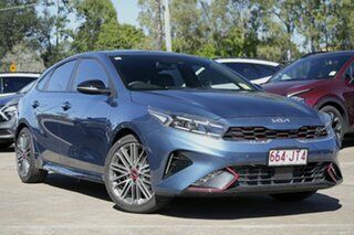 2023 Kia Cerato BD MY24 GT DCT Mineral Blue 7 Speed Sports Automatic Dual Clutch Hatchback.