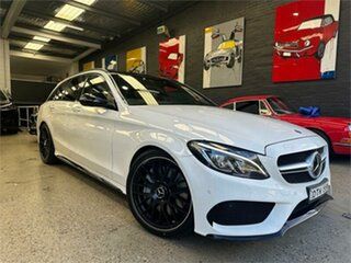 2018 Mercedes-Benz C-Class S205 C43 AMG White Sports Automatic Wagon.