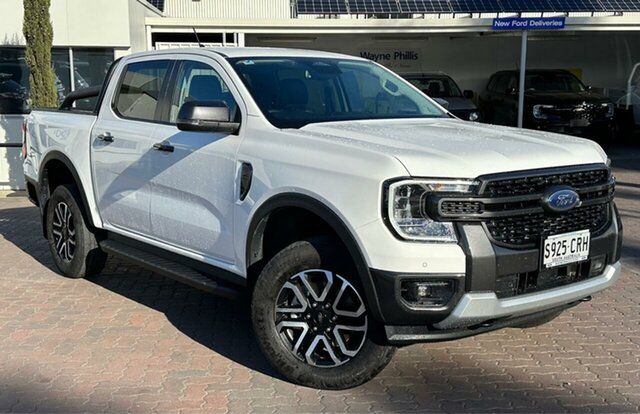 Used Ford Ranger PY 2022MY Sport Christies Beach, 2022 Ford Ranger PY 2022MY Sport White 10 Speed Sports Automatic Double Cab Pick Up