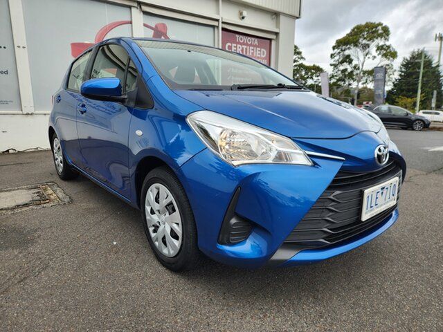 Pre-Owned Toyota Yaris NCP130R Ascent Ferntree Gully, 2017 Toyota Yaris NCP130R Ascent Tidal Blue 4 Speed Automatic Hatchback
