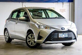 2017 Toyota Yaris NCP130R Ascent Silver 4 Speed Automatic Hatchback.