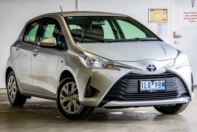 Used Toyota Yaris NCP130R Ascent Laverton North, 2017 Toyota Yaris NCP130R Ascent Silver 4 Speed Automatic Hatchback