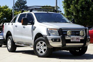 2014 Ford Ranger PX XLT Double Cab Silver 6 Speed Sports Automatic Utility.