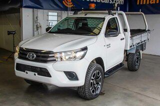2017 Toyota Hilux GUN126R SR White 6 Speed Sports Automatic Cab Chassis