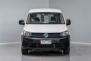 2017 Volkswagen Caddy 2KN TSI220 White 7 Speed Sports Automatic Dual Clutch Van.
