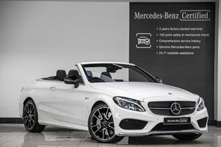 2016 Mercedes-Benz C-Class A205 C43 AMG 9G-Tronic 4MATIC Polar White 9 Speed Sports Automatic.