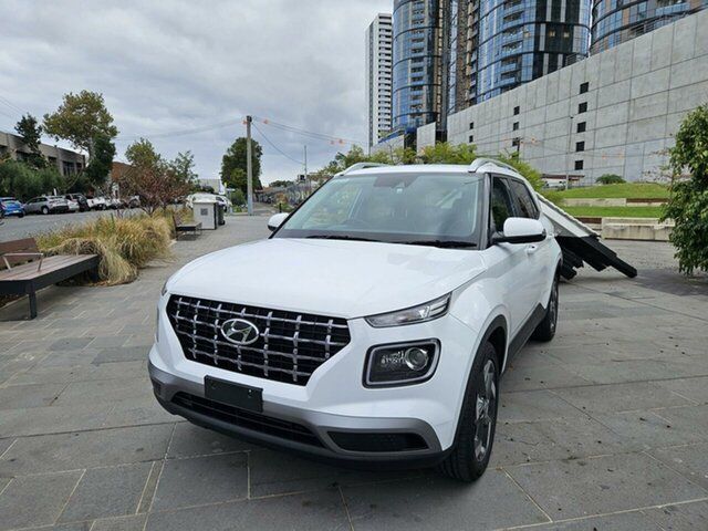 Used Hyundai Venue Qx.v4 MY22 Elite South Melbourne, 2021 Hyundai Venue Qx.v4 MY22 Elite White 6 Speed Automatic Wagon