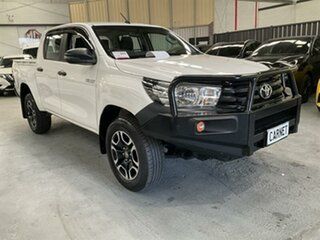 2018 Toyota Hilux GUN125R MY17 Workmate (4x4) White 6 Speed Automatic Dual Cab Utility