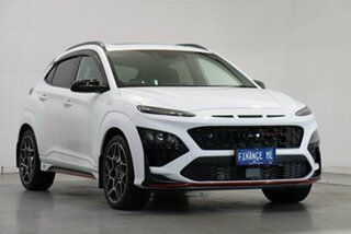 2022 Hyundai Kona OS.V4 MY22 N D-CT Premium White 8 Speed Sports Automatic Dual Clutch Wagon.