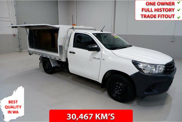 Used Toyota Hilux TGN121R Workmate 4x2 Kenwick, 2018 Toyota Hilux TGN121R Workmate 4x2 White 6 Speed Sports Automatic Cab Chassis