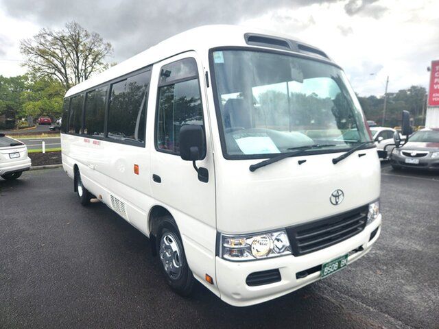 Pre-Owned Toyota Coaster XZB50R MY15 Deluxe (LWB) Ferntree Gully, 2015 Toyota Coaster XZB50R MY15 Deluxe (LWB) French Vanilla Bus 4.0l 4x2