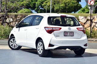 2017 Toyota Yaris NCP130R Ascent Glacier White 4 Speed Automatic Hatchback.