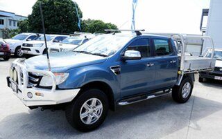 2014 Ford Ranger PX XLT Double Cab 4x2 Hi-Rider Blue 6 Speed Sports Automatic Utility.