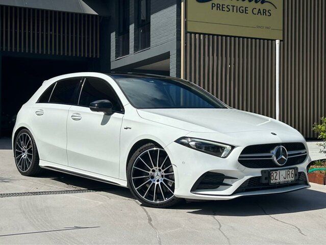 Used Mercedes-Benz A-Class W177 800+050MY A35 AMG SPEEDSHIFT DCT 4MATIC Ashmore, 2020 Mercedes-Benz A-Class W177 800+050MY A35 AMG SPEEDSHIFT DCT 4MATIC White 7 Speed