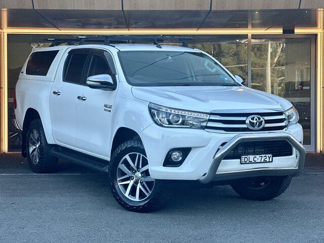 Used Toyota Hilux GUN126R SR5 Double Cab Sutherland, 2016 Toyota Hilux GUN126R SR5 Double Cab White 6 Speed Sports Automatic Utility