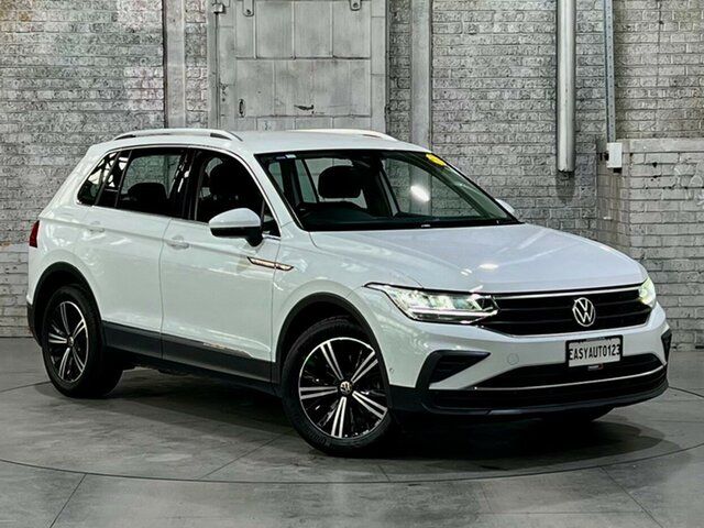 Used Volkswagen Tiguan 5N MY21 110TSI Life DSG 2WD Mile End South, 2021 Volkswagen Tiguan 5N MY21 110TSI Life DSG 2WD White 6 Speed Sports Automatic Dual Clutch Wagon