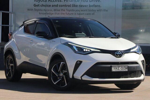 Pre-Owned Toyota C-HR NGX50R Koba S-CVT AWD Guildford, 2020 Toyota C-HR NGX50R Koba S-CVT AWD Crystal Pearl & Black Roof 7 Speed Constant Variable Wagon