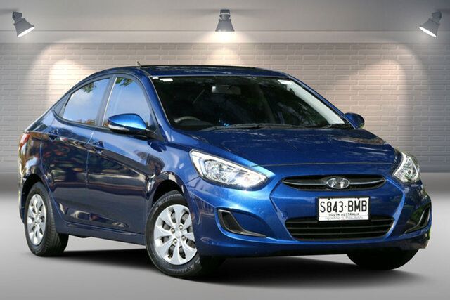 Used Hyundai Accent RB3 MY16 Active Nailsworth, 2016 Hyundai Accent RB3 MY16 Active Blue 6 Speed Manual Sedan