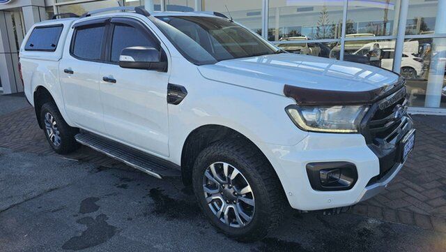 Used Ford Ranger PX MkIII 2019.00MY Wildtrak Morley, 2018 Ford Ranger PX MkIII 2019.00MY Wildtrak Frozen White 10 Speed Sports Automatic Utility