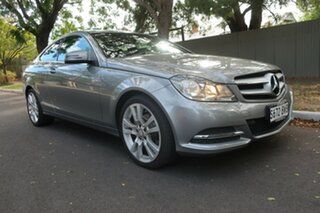 2012 Mercedes-Benz C-Class C204 C180 BlueEFFICIENCY 7G-Tronic + Grey 7 Speed Sports Automatic Coupe.