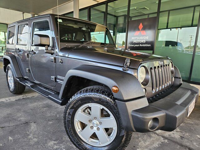 Used Jeep Wrangler JK MY17 Unlimited Sport Cairns, 2017 Jeep Wrangler JK MY17 Unlimited Sport Grey 5 Speed Automatic Softtop