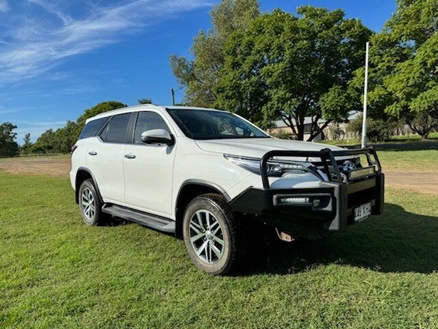 Pre-Owned Toyota Fortuner GUN156R Crusade Chinchilla, 2017 Toyota Fortuner GUN156R Crusade Glacier White 6 Speed Automatic Wagon