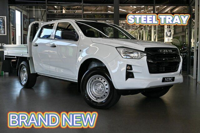 Used Isuzu D-MAX RG MY23 SX Crew Cab North Melbourne, 2023 Isuzu D-MAX RG MY23 SX Crew Cab White 6 Speed Sports Automatic Cab Chassis