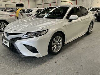 2020 Toyota Camry Axvh70R Ascent Sport Hybrid White Continuous Variable Sedan.
