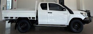 2017 Toyota Hilux GUN125R Workmate Extra Cab White 6 Speed Manual Cab Chassis.
