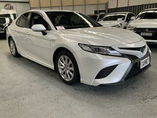 2020 Toyota Camry Axvh70R Ascent Sport Hybrid White Continuous Variable Sedan.