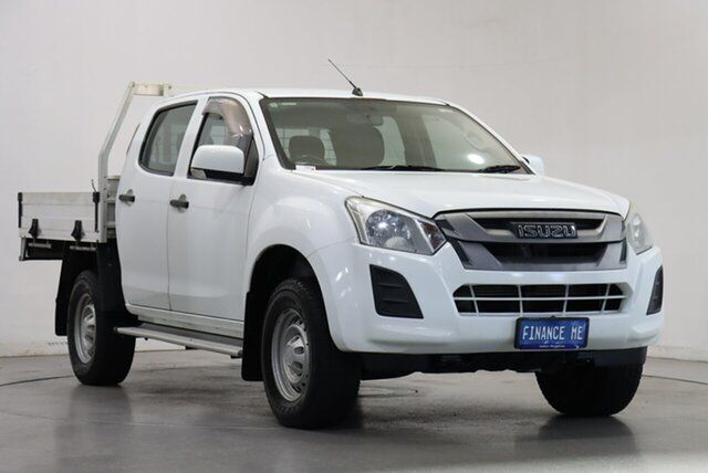 Used Isuzu D-MAX MY17 SX Crew Cab 4x2 High Ride Victoria Park, 2017 Isuzu D-MAX MY17 SX Crew Cab 4x2 High Ride White 6 Speed Sports Automatic Cab Chassis