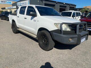 2009 Toyota Hilux GGN25R 08 Upgrade SR (4x4) White 5 Speed Automatic Dual Cab Pick-up.