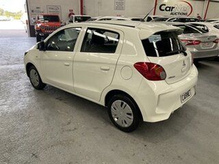 2021 Mitsubishi Mirage LB MY22 ES White Continuous Variable Hatchback.