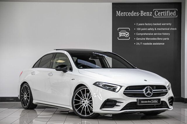 Certified Pre-Owned Mercedes-Benz A-Class V177 802MY A35 AMG SPEEDSHIFT DCT 4MATIC Narre Warren, 2022 Mercedes-Benz A-Class V177 802MY A35 AMG SPEEDSHIFT DCT 4MATIC Polar White 7 Speed
