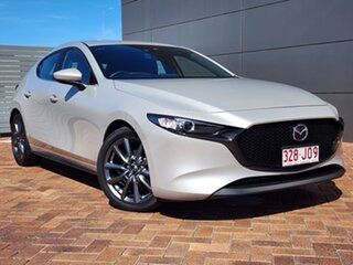 2022 Mazda 3 BP2H7A G20 SKYACTIV-Drive Touring Beige 6 Speed Sports Automatic Hatchback.