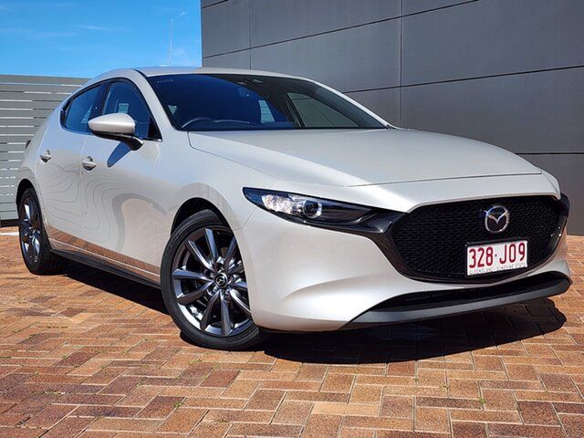 Used Mazda 3 BP2H7A G20 SKYACTIV-Drive Touring Toowoomba, 2022 Mazda 3 BP2H7A G20 SKYACTIV-Drive Touring Beige 6 Speed Sports Automatic Hatchback