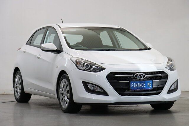 Used Hyundai i30 GD4 Series II MY16 Active Victoria Park, 2015 Hyundai i30 GD4 Series II MY16 Active Polar White 6 Speed Sports Automatic Hatchback
