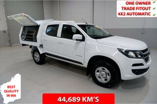 2019 Holden Colorado RG MY20 LS Crew Cab 4x2 White 6 Speed Sports Automatic Cab Chassis.