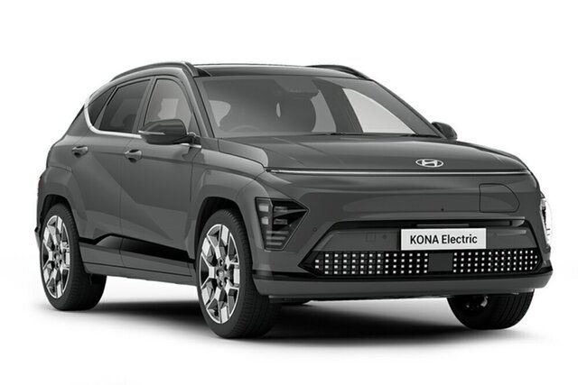 New Hyundai Kona SX2.V1 MY24 Electric 2WD Premium Augustine Heights, 2023 Hyundai Kona SX2.V1 MY24 Electric 2WD Premium Ecotronic Grey 1 Speed Reduction Gear Wagon