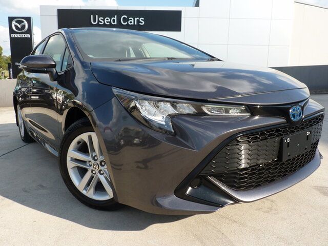 Pre-Owned Toyota Corolla ZWE211R Ascent Sport E-CVT Hybrid Blacktown, 2021 Toyota Corolla ZWE211R Ascent Sport E-CVT Hybrid Graphite 10 Speed Constant Variable Hatchback