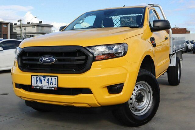 Used Ford Ranger PX MkIII 2020.25MY XL Hi-Rider Coburg North, 2020 Ford Ranger PX MkIII 2020.25MY XL Hi-Rider Yellow 6 Speed Sports Automatic Single Cab Chassis