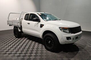 2013 Ford Ranger PX XL Hi-Rider White 6 speed Automatic Cab Chassis.