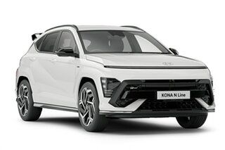 2024 Hyundai Kona SX2.V1 MY24 Premium 2WD N Line Atlas White 1 Speed Constant Variable Wagon.