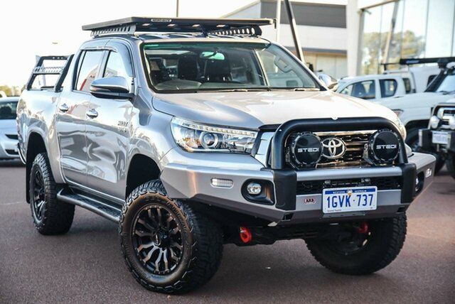 Pre-Owned Toyota Hilux GUN126R SR5 Double Cab Wangara, 2019 Toyota Hilux GUN126R SR5 Double Cab Silver Sky 6 Speed Sports Automatic Utility