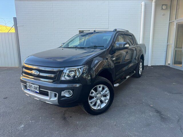 Used Ford Ranger PX Wildtrak Double Cab Elizabeth, 2013 Ford Ranger PX Wildtrak Double Cab Black 6 Speed Sports Automatic Utility