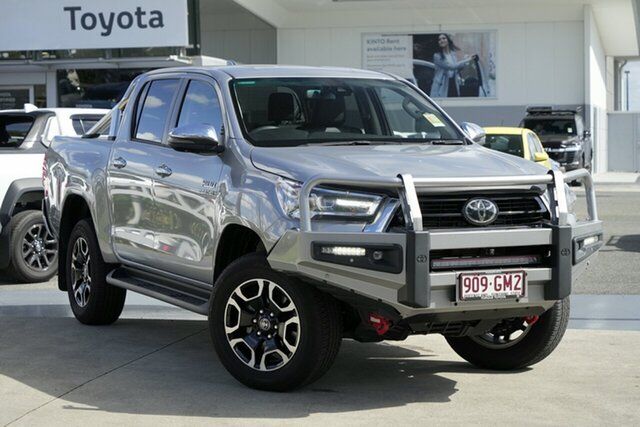 Used Toyota Hilux GUN126R SR5 Double Cab North Lakes, 2023 Toyota Hilux GUN126R SR5 Double Cab Silver Sky 6 Speed Sports Automatic Utility