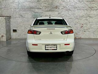 2010 Mitsubishi Lancer CJ MY11 SX White 6 Speed Constant Variable Sedan